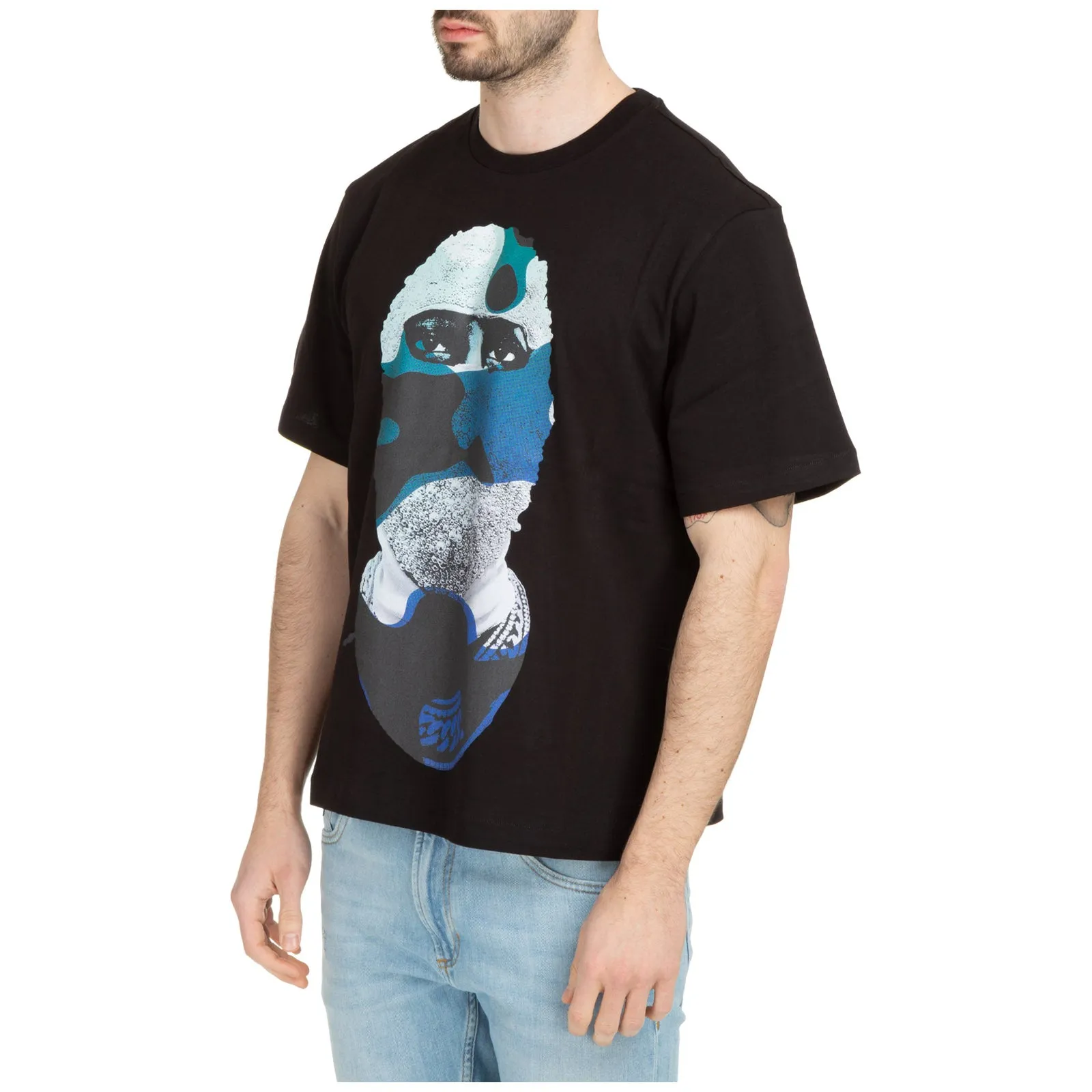 Ih Nom Uh Nit Mask On Slogan Printed Crewneck T-Shirt