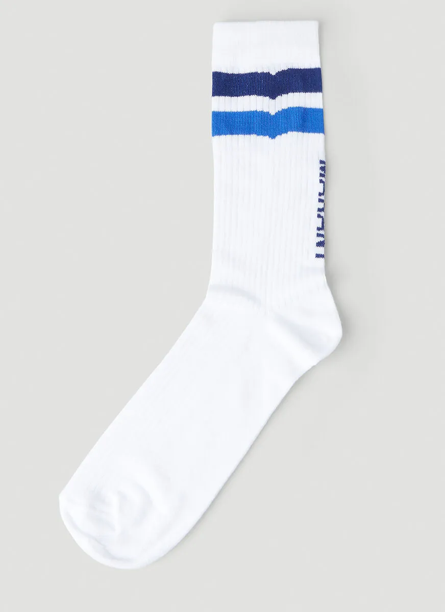 Isabel Marant Intarsia-Knit Stripe Detailed Socks