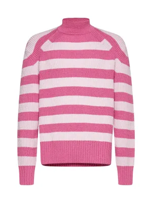 Jacquemus Striped Mock Neck Sweater