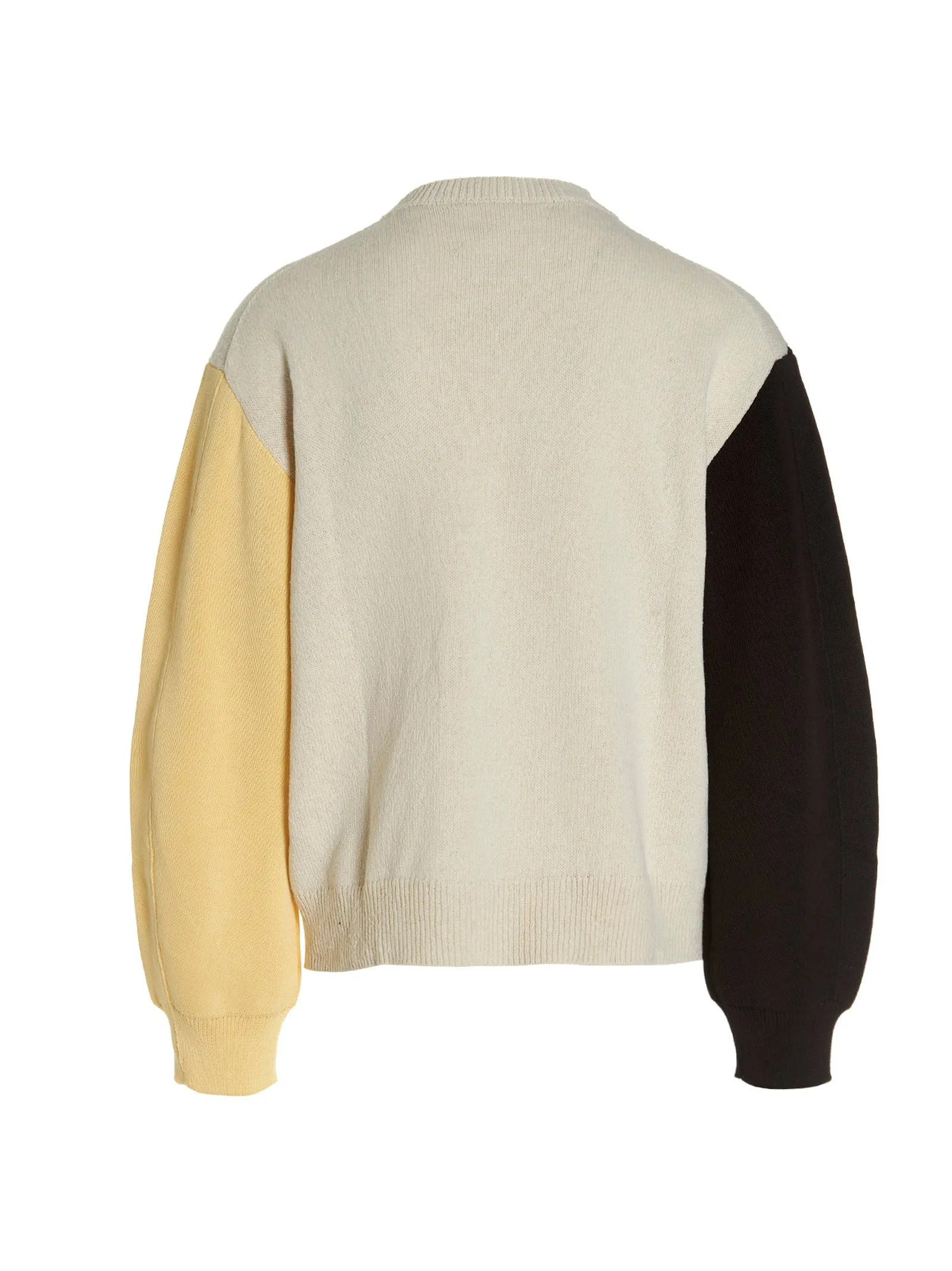 Jil Sander Colour-Block Crewneck Knit Sweater