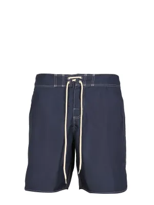 Jil Sander Stitch Detailed Drawstring Swim Shorts