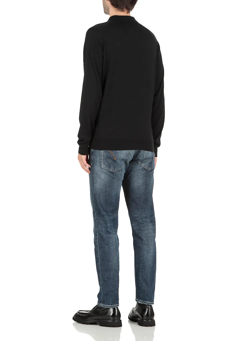 John Smedley Belper Buttoned Knitted Polo Shirt
