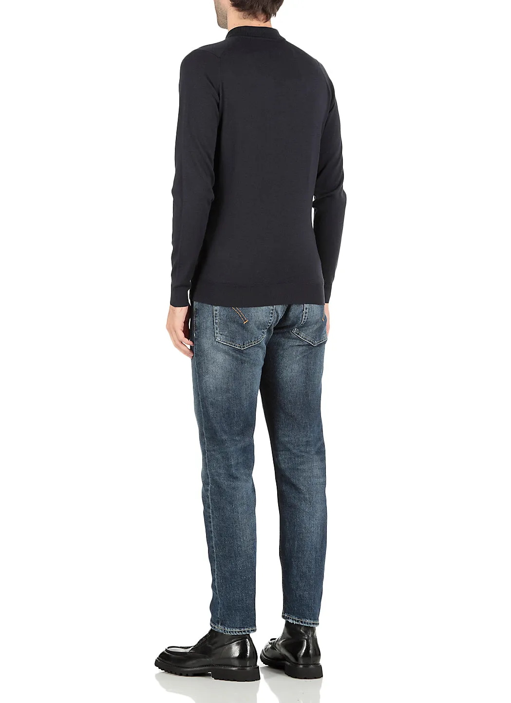 John Smedley Belper Buttoned Knitted Polo Shirt