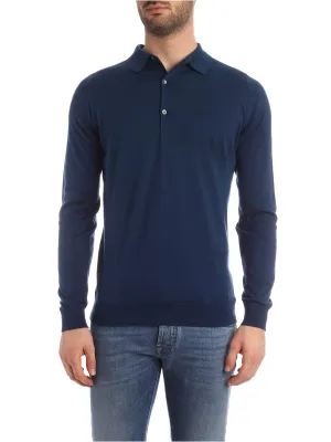 John Smedley Bradwell Long-Sleeve Polo Shirt
