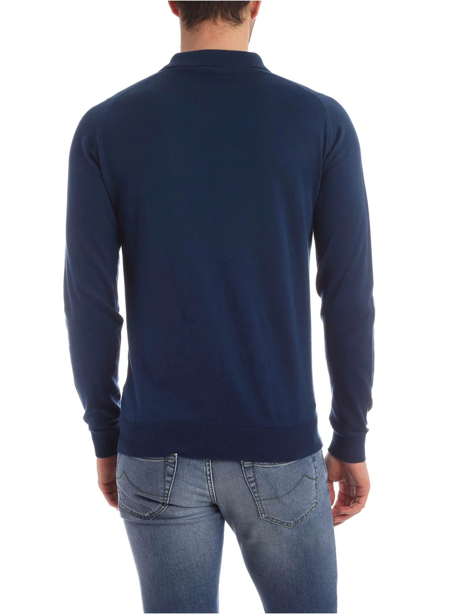 John Smedley Bradwell Long-Sleeve Polo Shirt