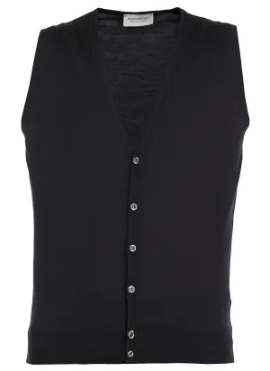 John Smedley Huntswood Buttoned Knitted Gilet