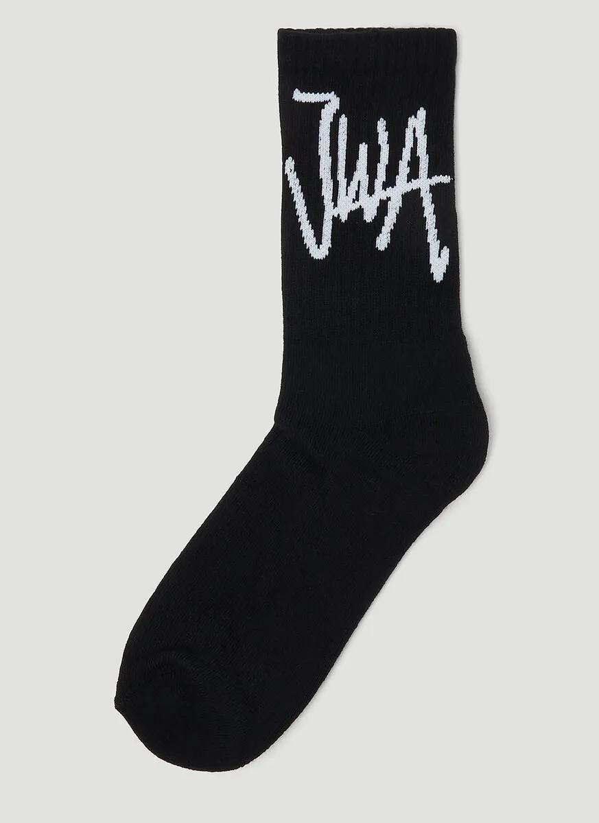 JW Anderson Logo Intarsia Socks