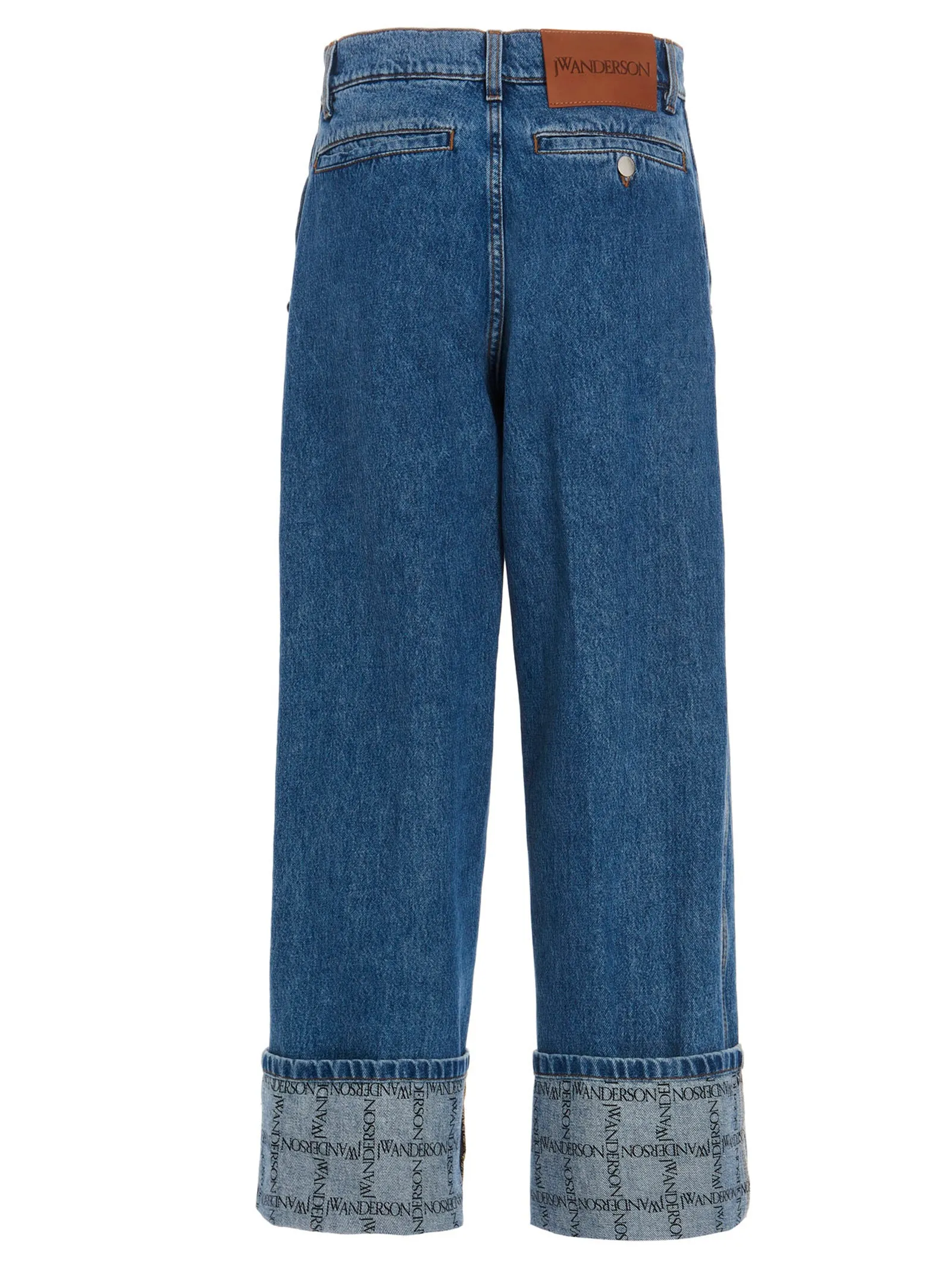 JW Anderson Logo Patch Straight Leg Jeans
