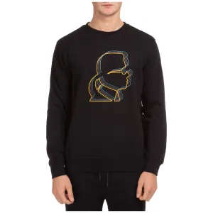 Karl Lagerfeld Graphic Print Mock-Neck Sweater