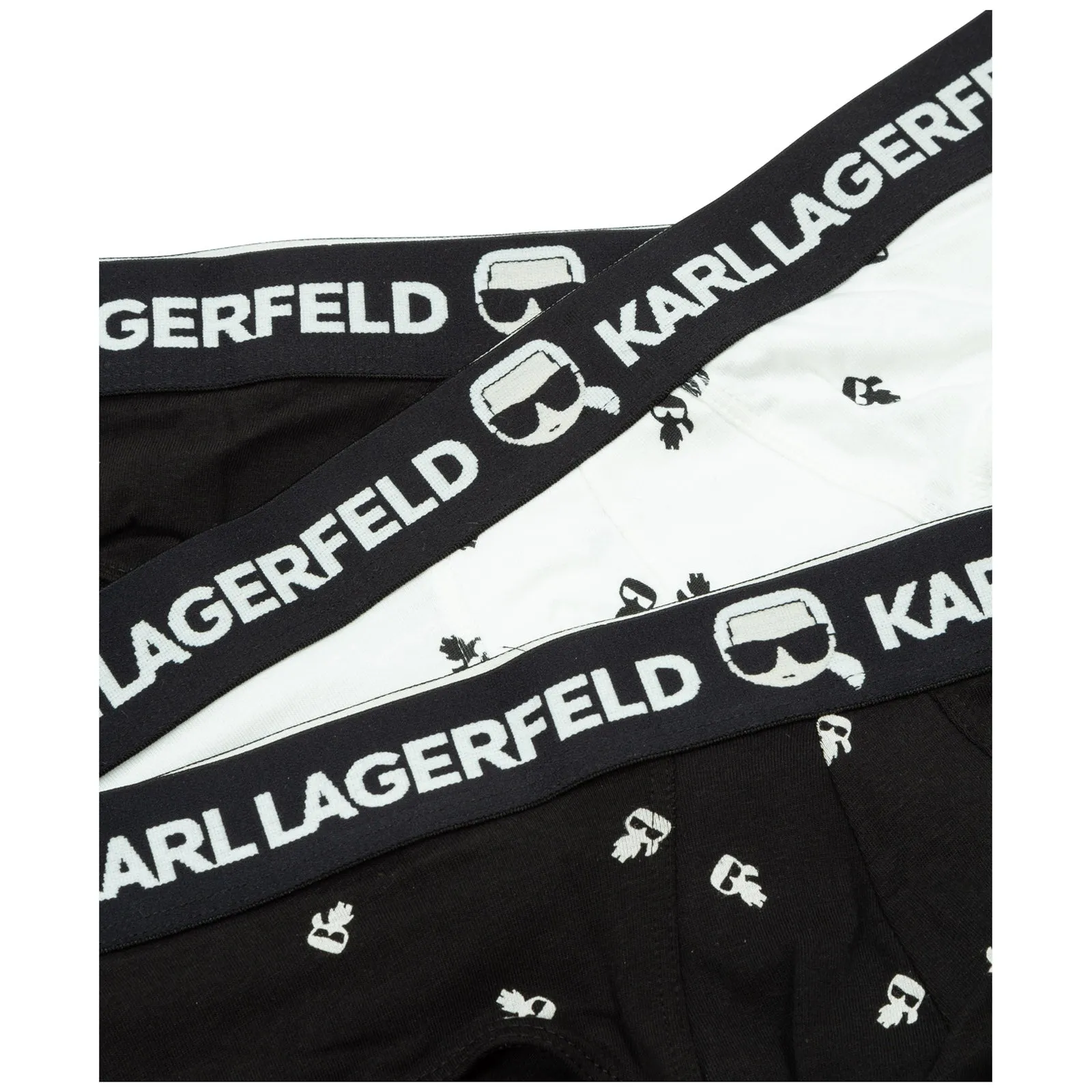 Karl Lagerfeld Logo Print Briefs Set