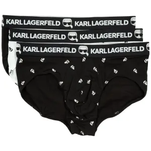 Karl Lagerfeld Logo Print Briefs Set