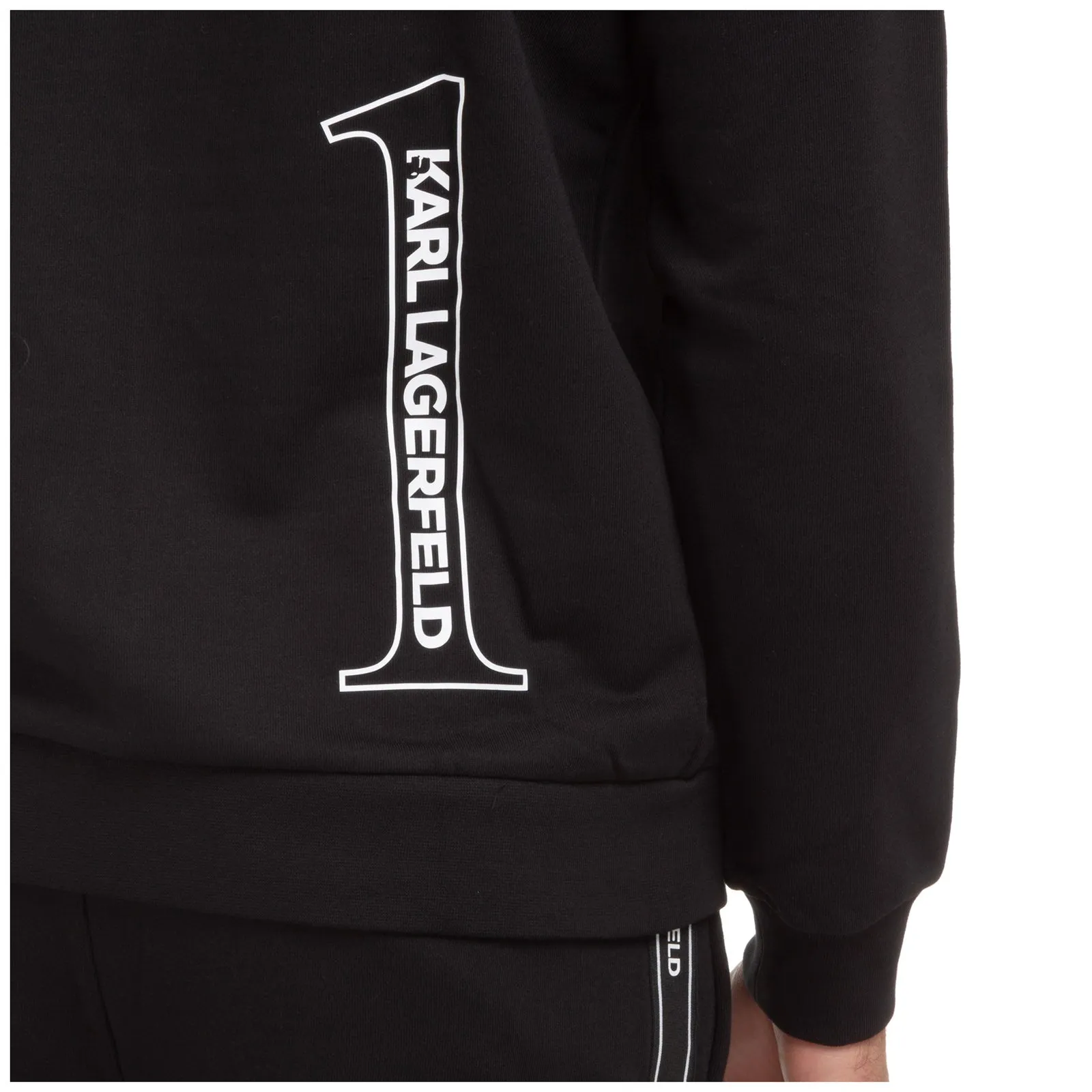 Karl Lagerfeld Logo Print Crewneck Sweater