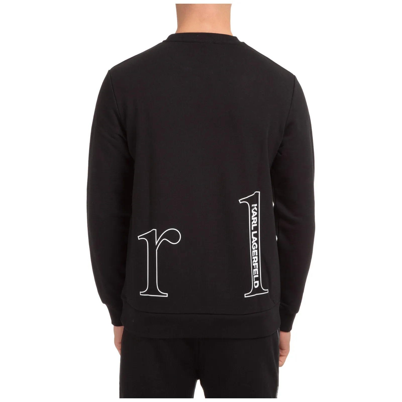 Karl Lagerfeld Logo Print Crewneck Sweater