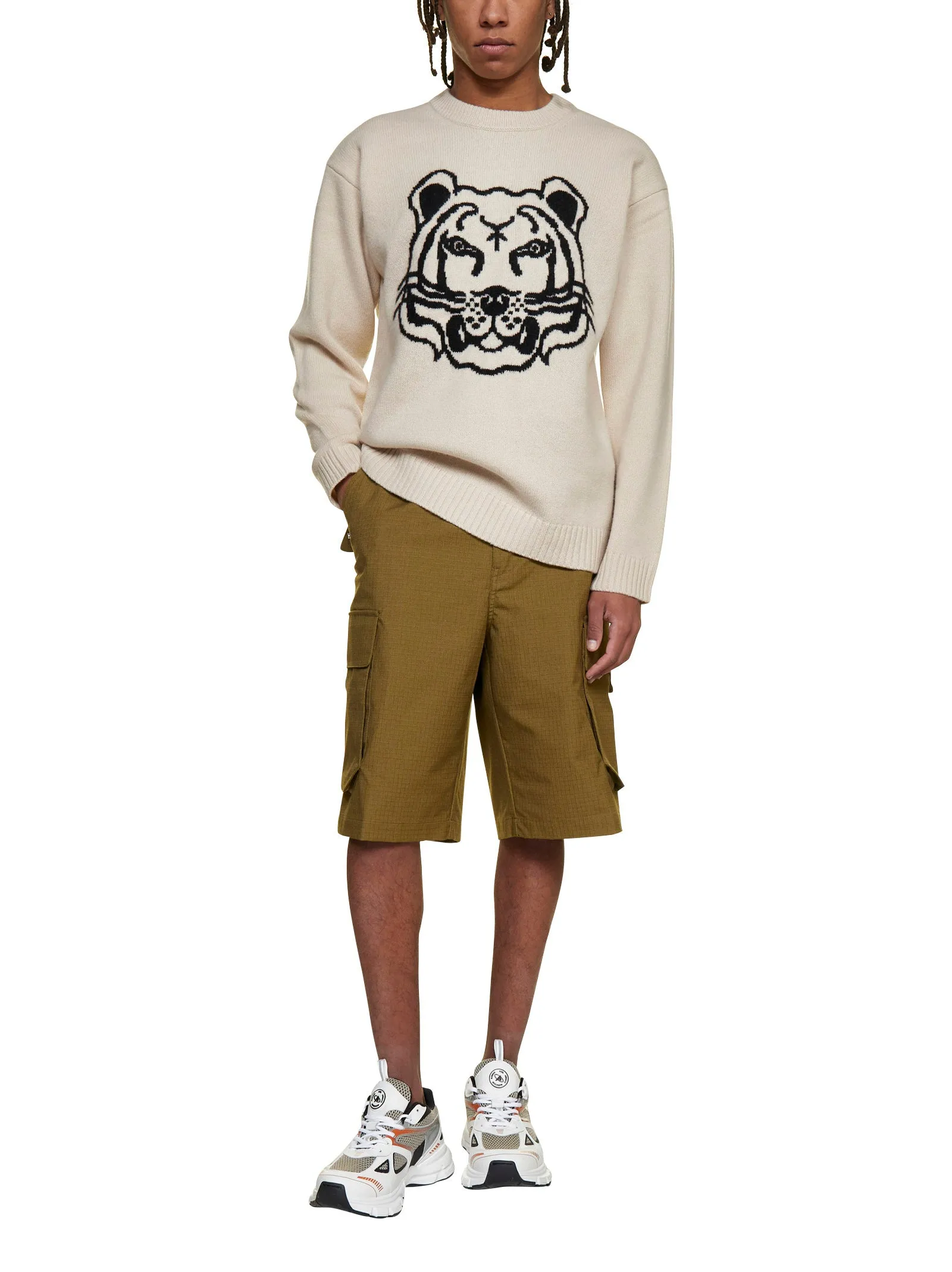 Kenzo Buttoned Cargo Shorts