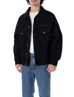 Kenzo Logo Embroidered Denim Jacket