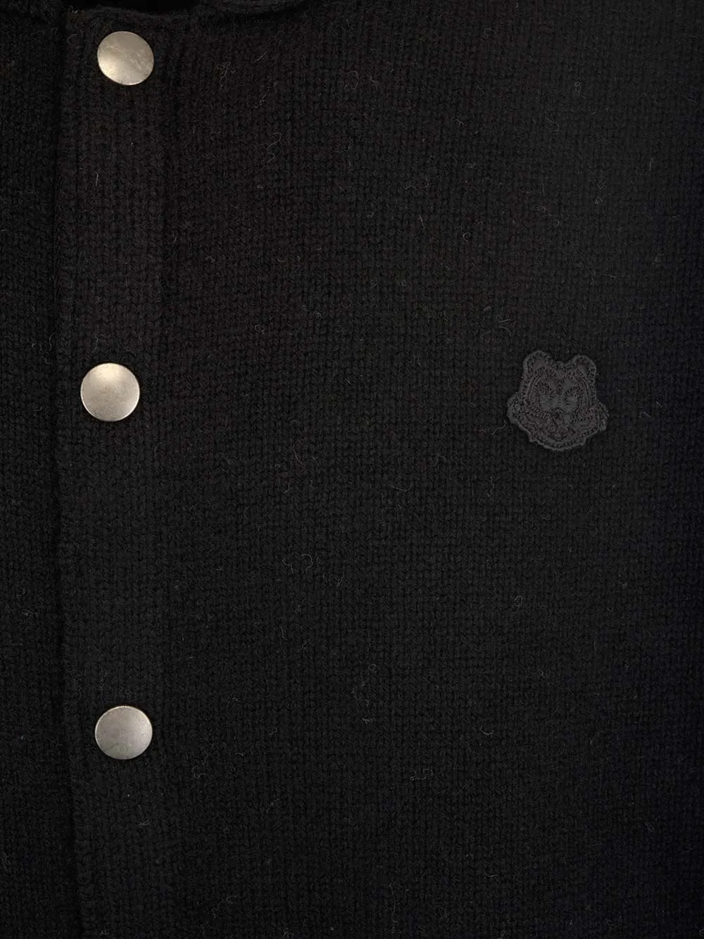 Kenzo Logo Intarsia Buttoned Jacket
