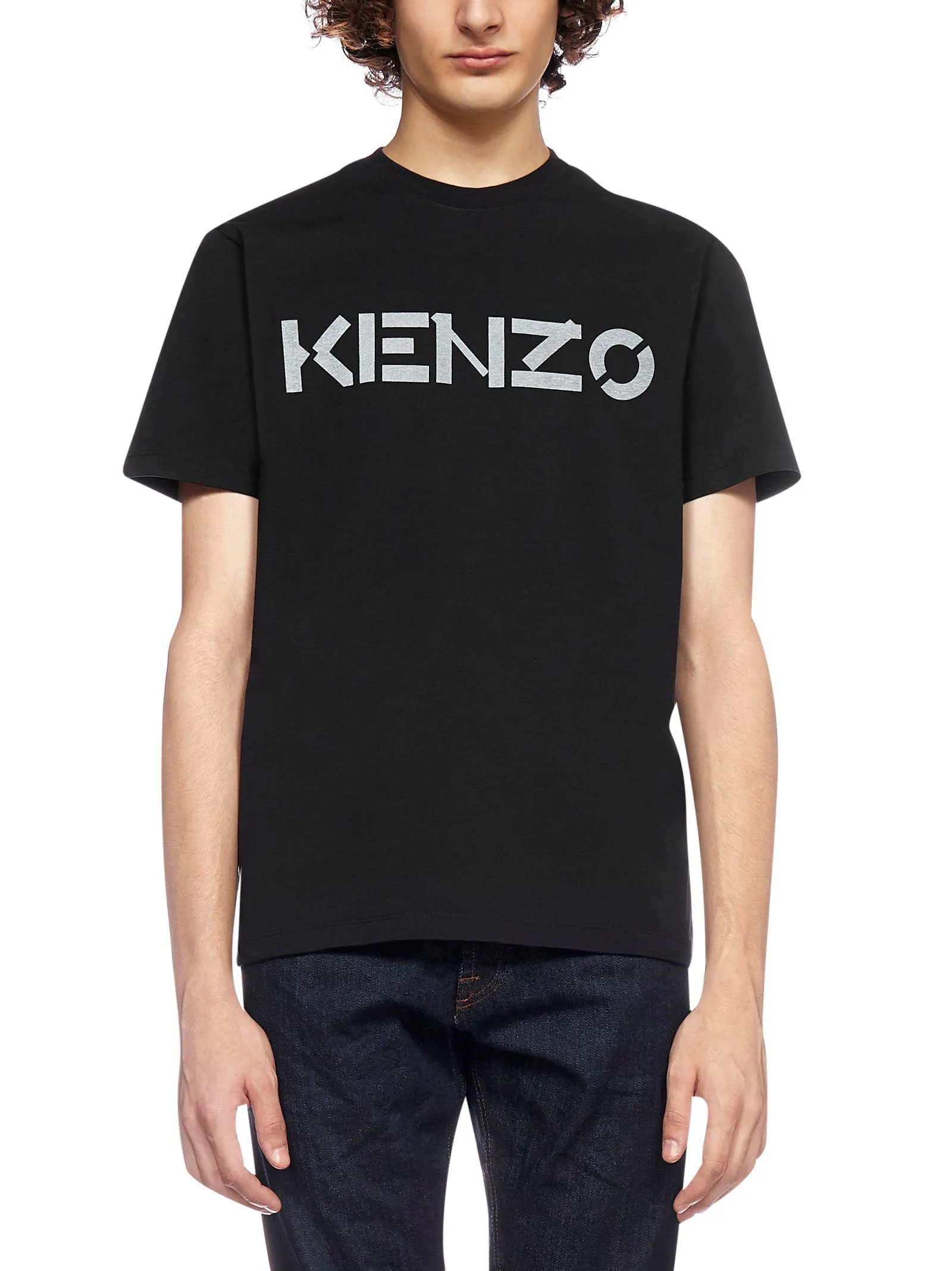 Kenzo Logo Printed Crewneck T-Shirt
