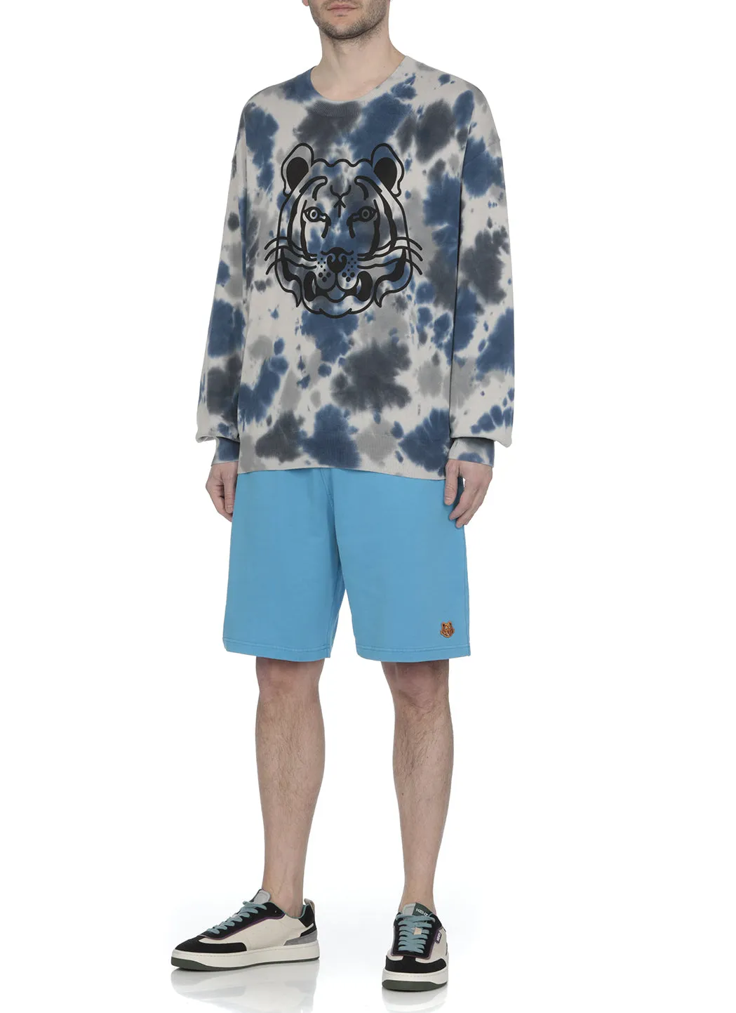 Kenzo Tiger Patch Elastic Waist Shorts