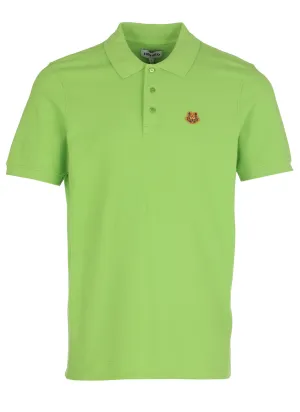 Kenzo Tiger Patch Short-Sleeved Polo Shirt