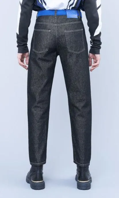Koch Logo Patch Straight Leg Jeans