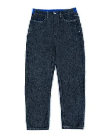 Koch Logo Patch Straight Leg Jeans