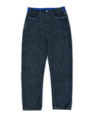 Koch Logo Patch Straight Leg Jeans