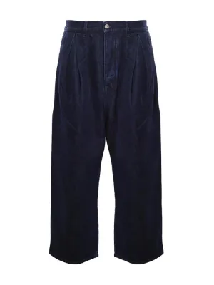 Loewe Logo Patch Wide Leg Jeans
