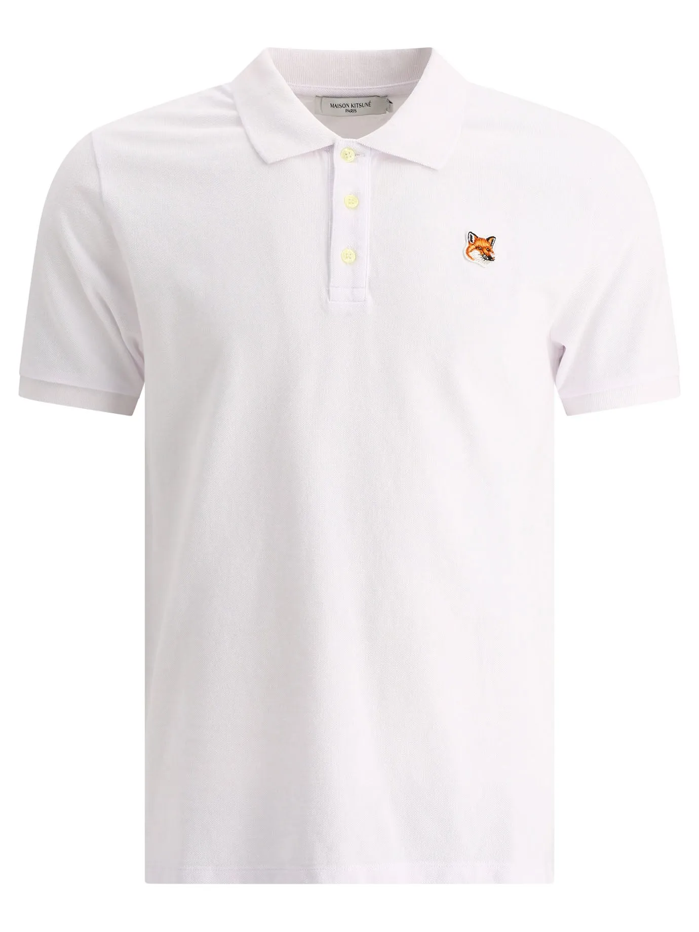 Maison Kitsun Fox Head Patch Polo Shirt