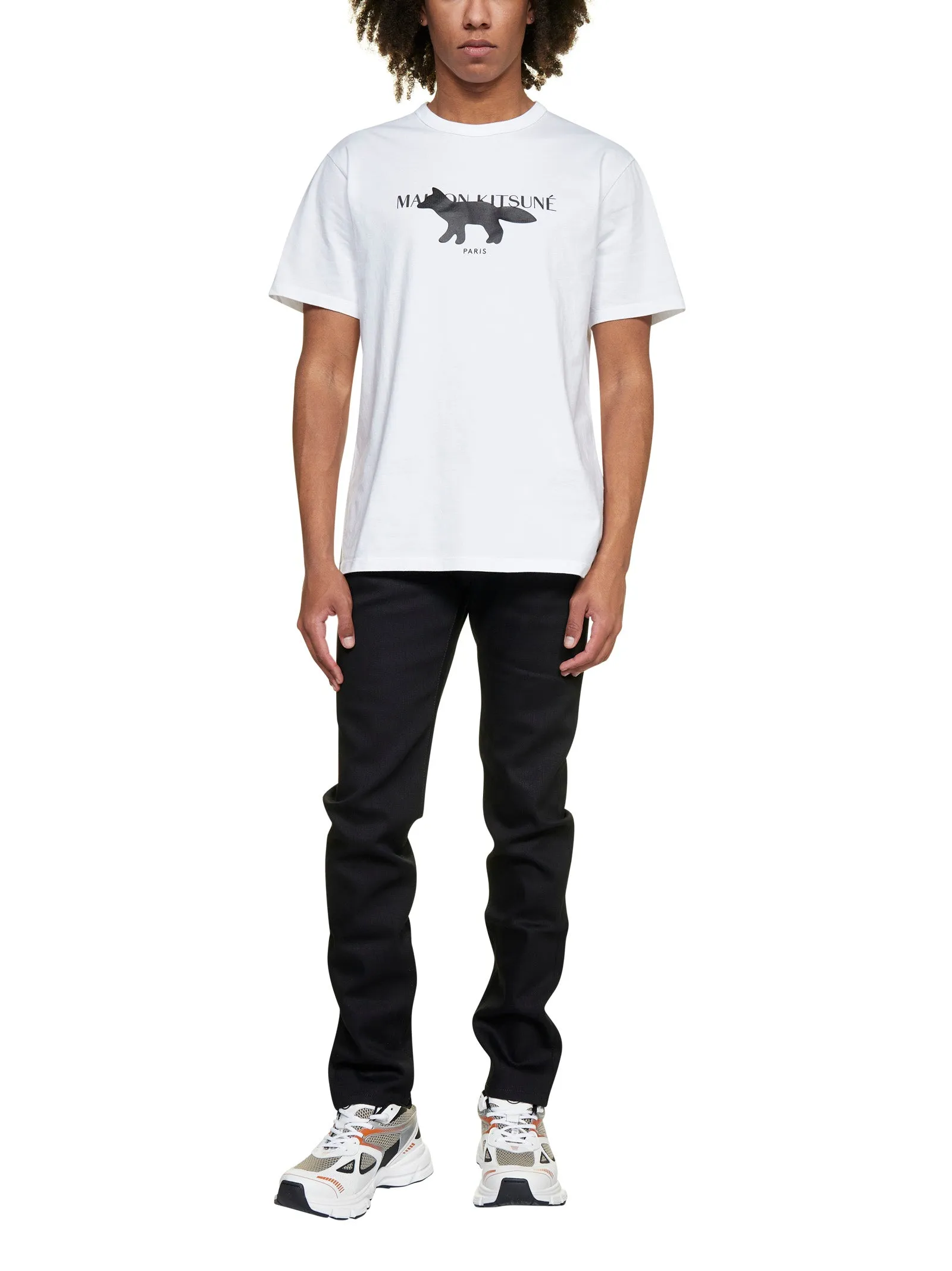 Maison Kitsun Fox Printed Crewneck T-Shirt