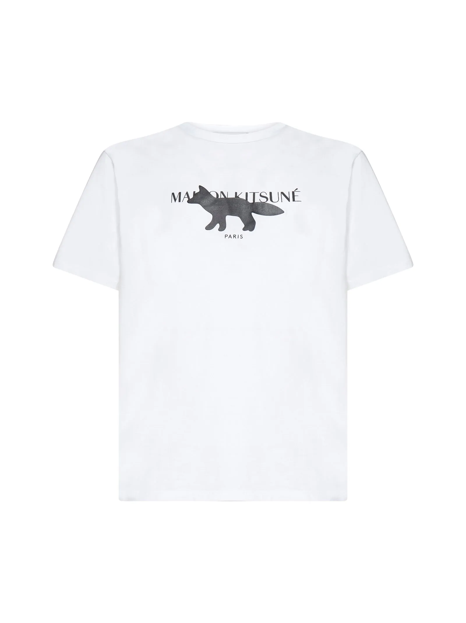 Maison Kitsun Fox Printed Crewneck T-Shirt