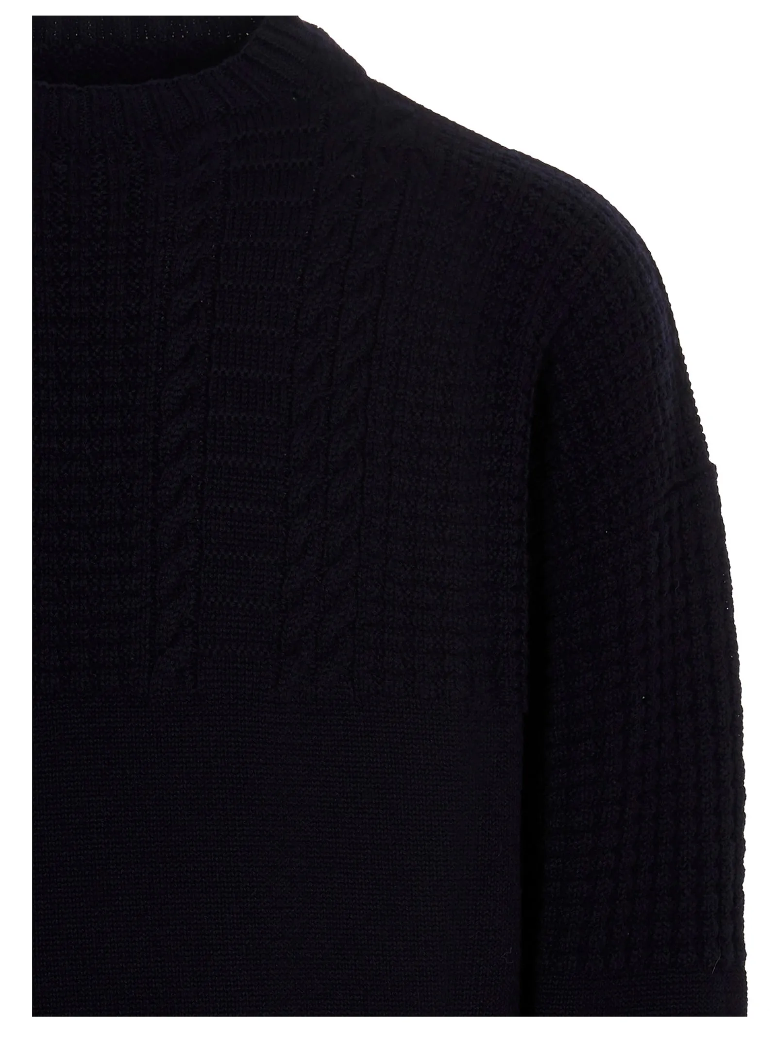 Maison Margiela Cable-Knit Crewneck Sweater
