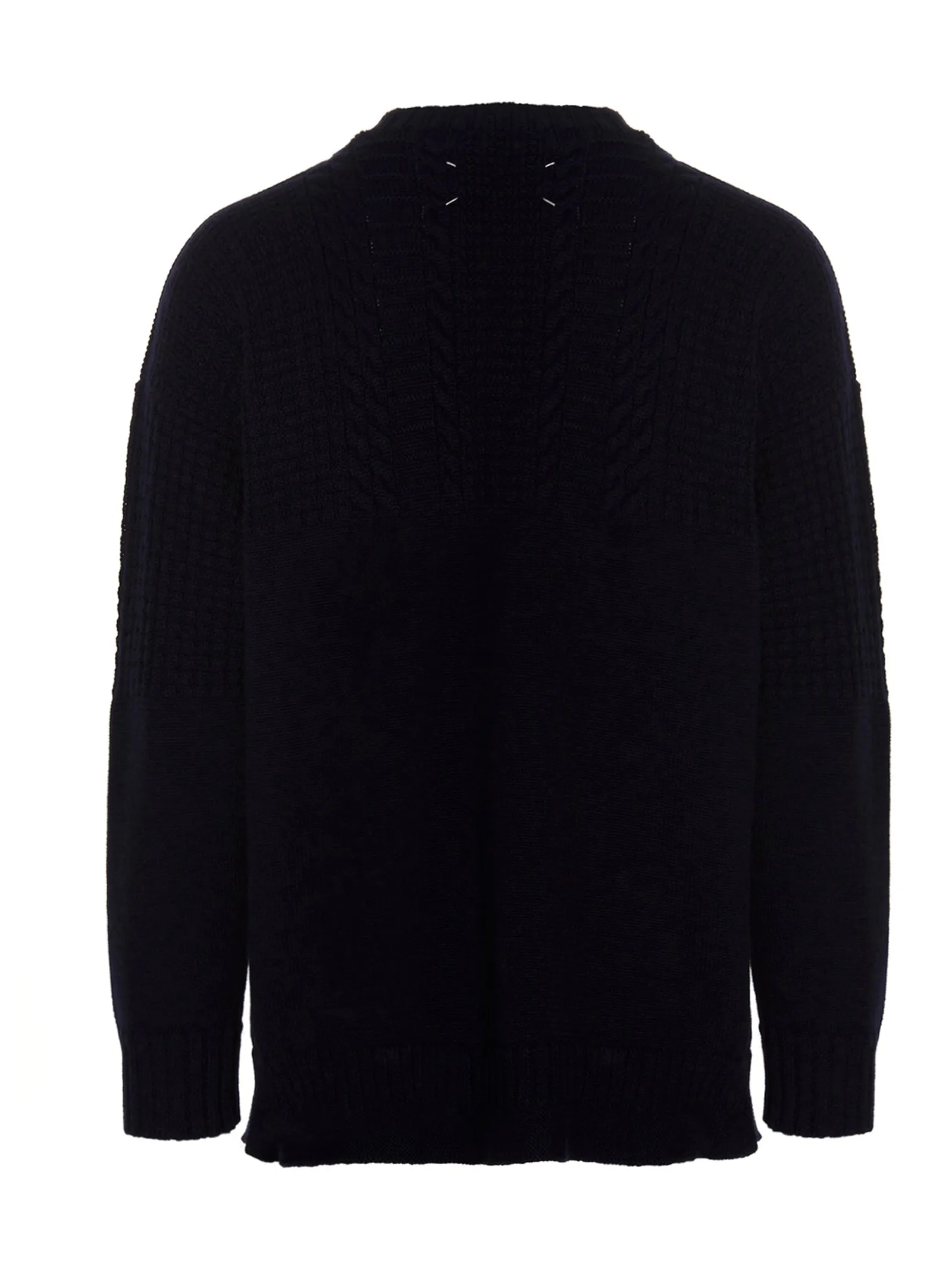 Maison Margiela Cable-Knit Crewneck Sweater