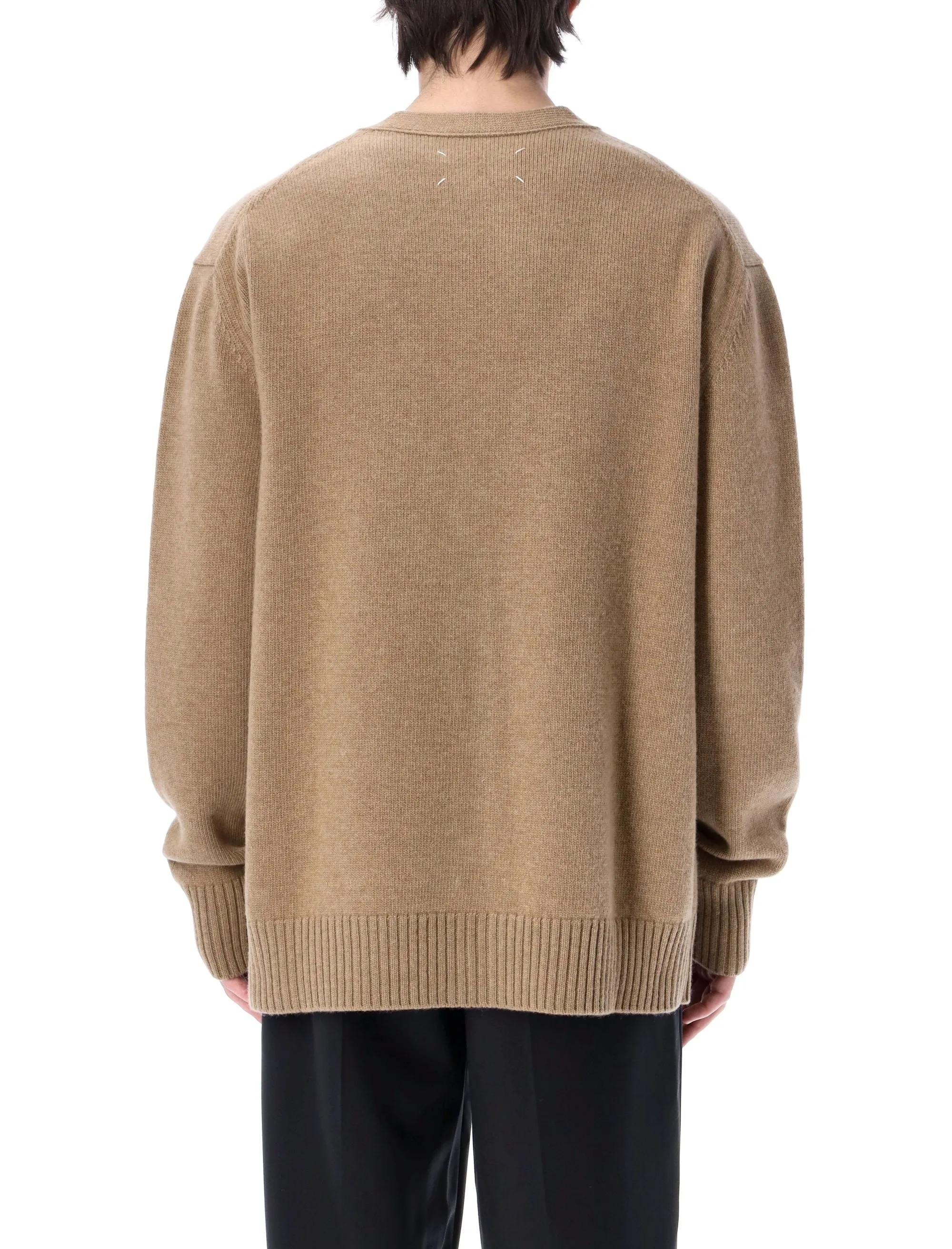 Maison Margiela V-Neck Long-Sleeved Knitted Cardigan