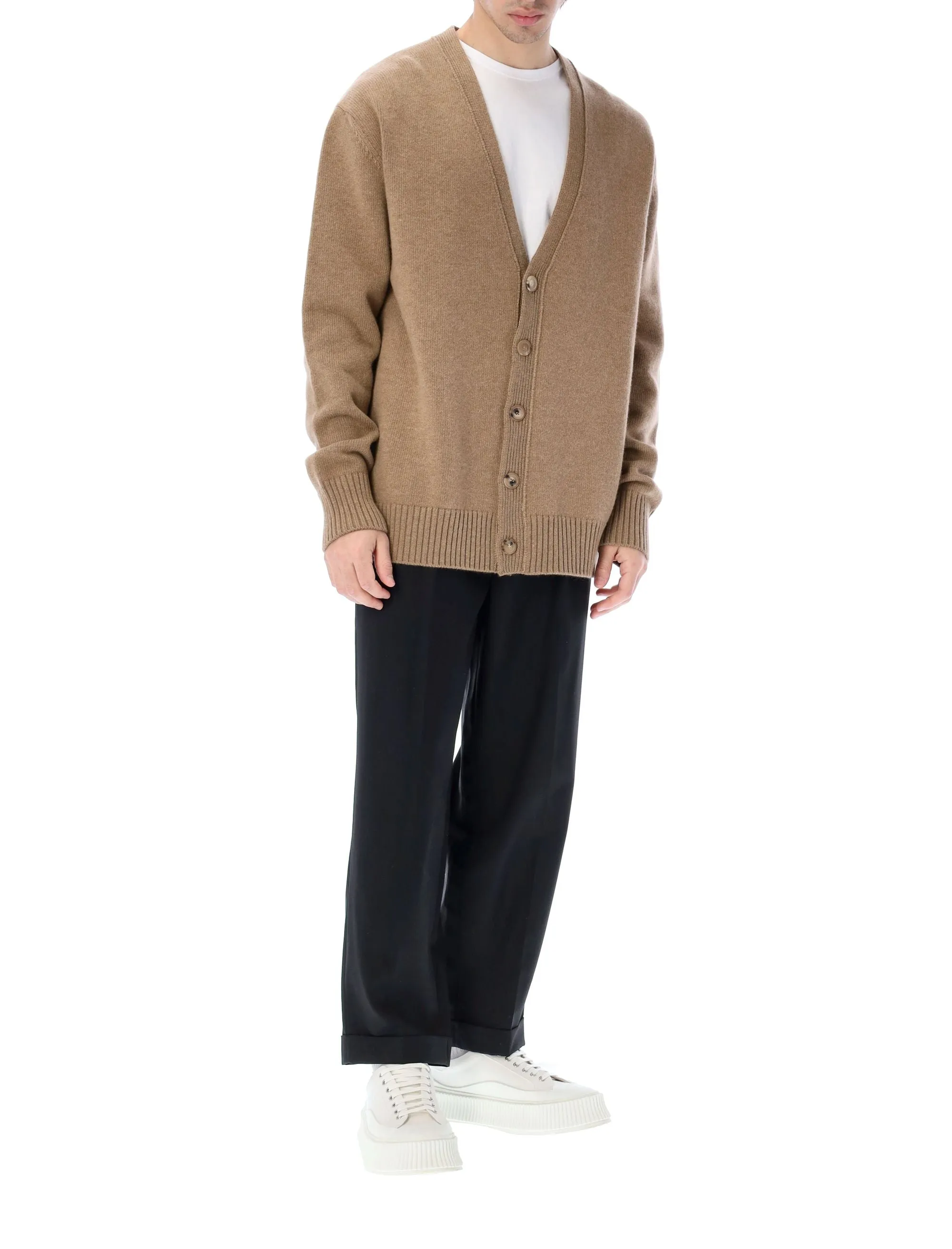 Maison Margiela V-Neck Long-Sleeved Knitted Cardigan