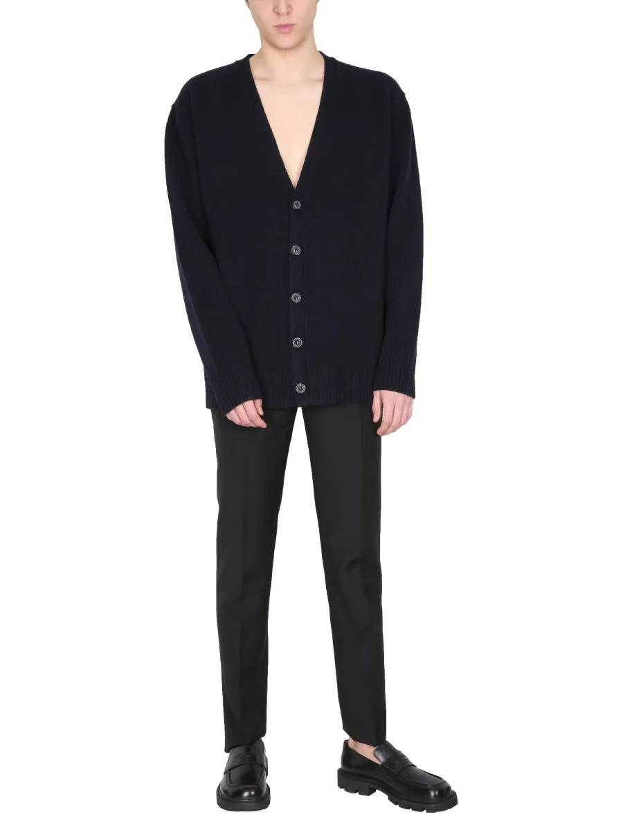 Maison Margiela V-Neck Long-Sleeved Knitted Cardigan