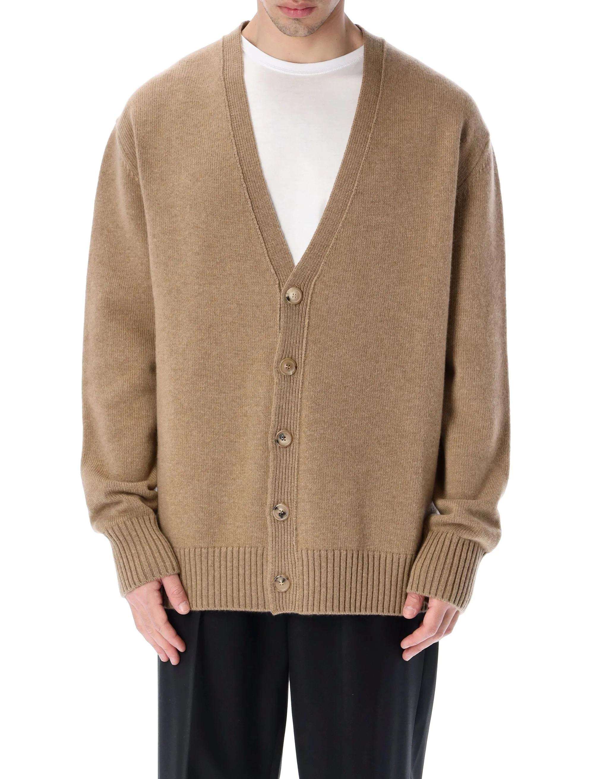 Maison Margiela V-Neck Long-Sleeved Knitted Cardigan