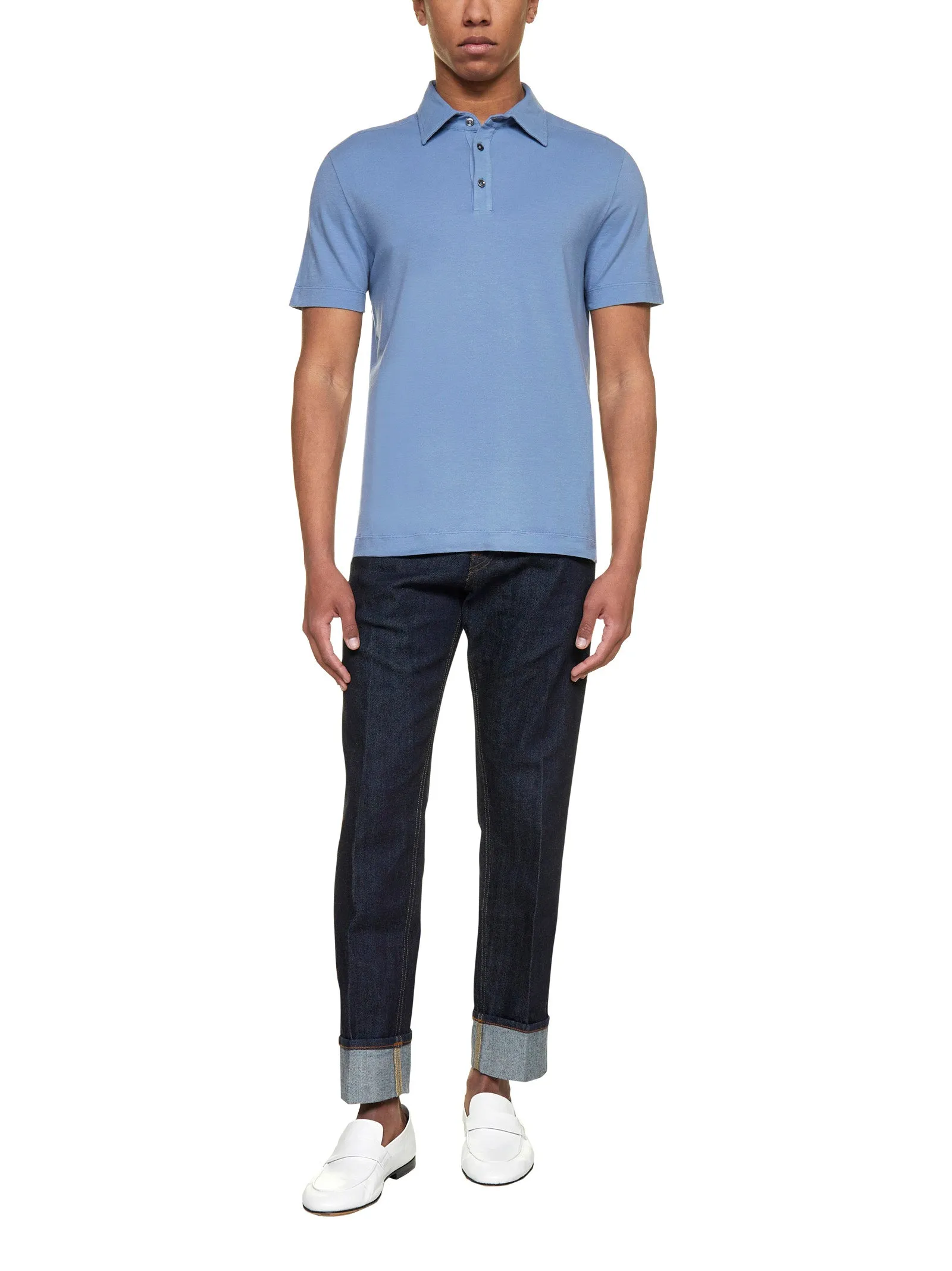Malo Basic Straight Hem Polo Shirt