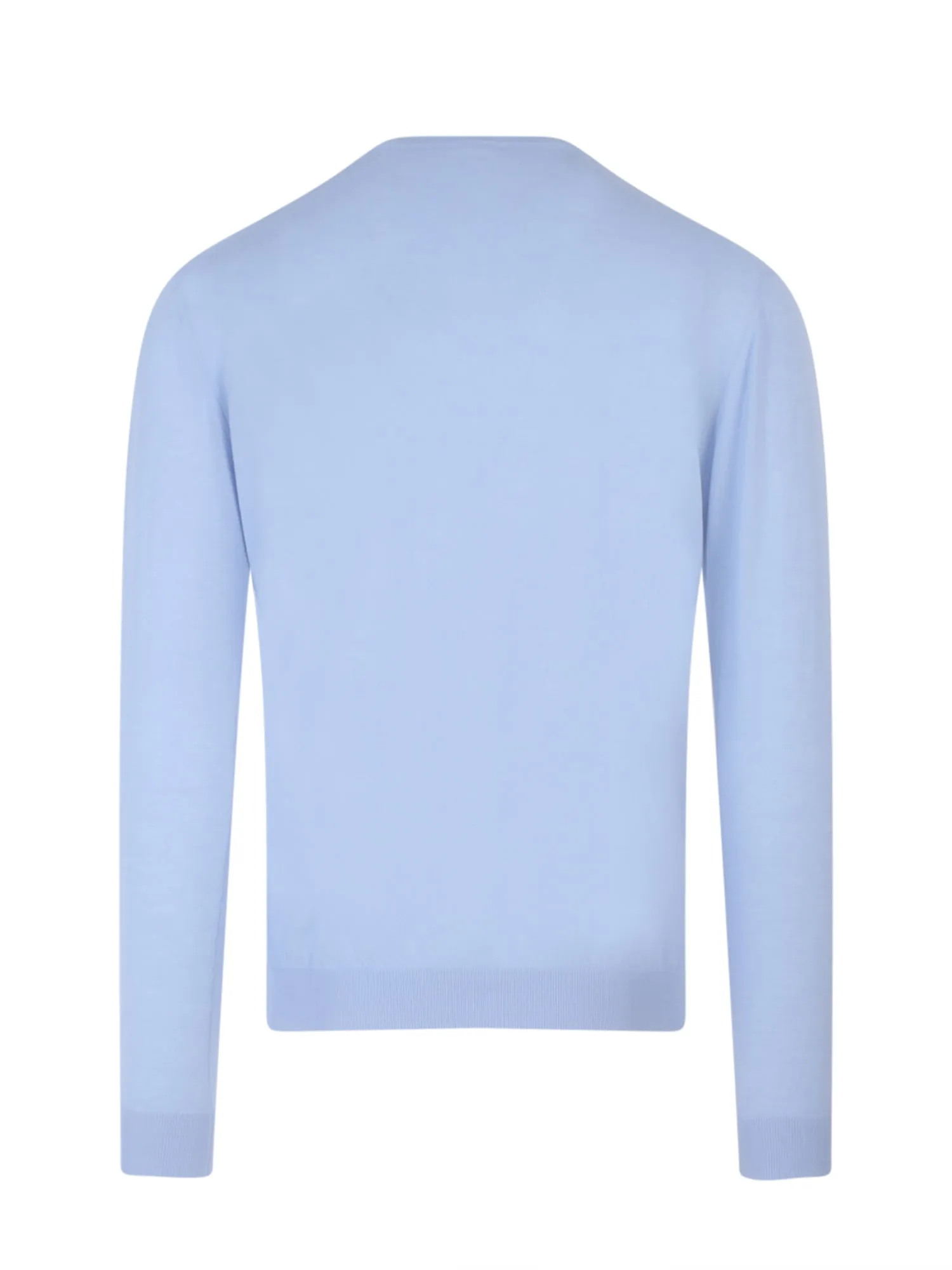 Malo V-Neck Ribbed Knit Long Sleeved Sweater