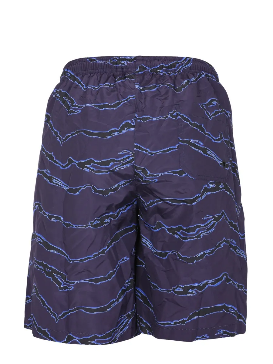 Marcelo Burlon County Of Milan Cross Embroidered Swim Shorts