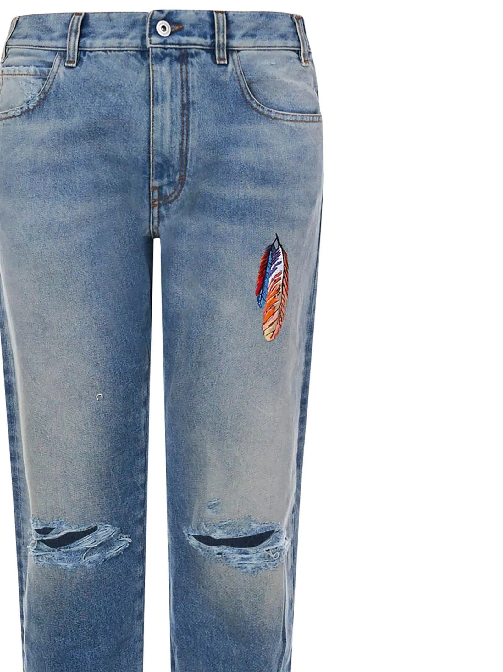 Marcelo Burlon County Of Milan Distressed Jeans