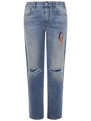 Marcelo Burlon County Of Milan Distressed Jeans