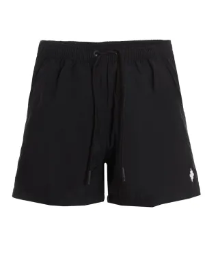 Marcelo Burlon County Of Milan Logo Print Swim Shorts