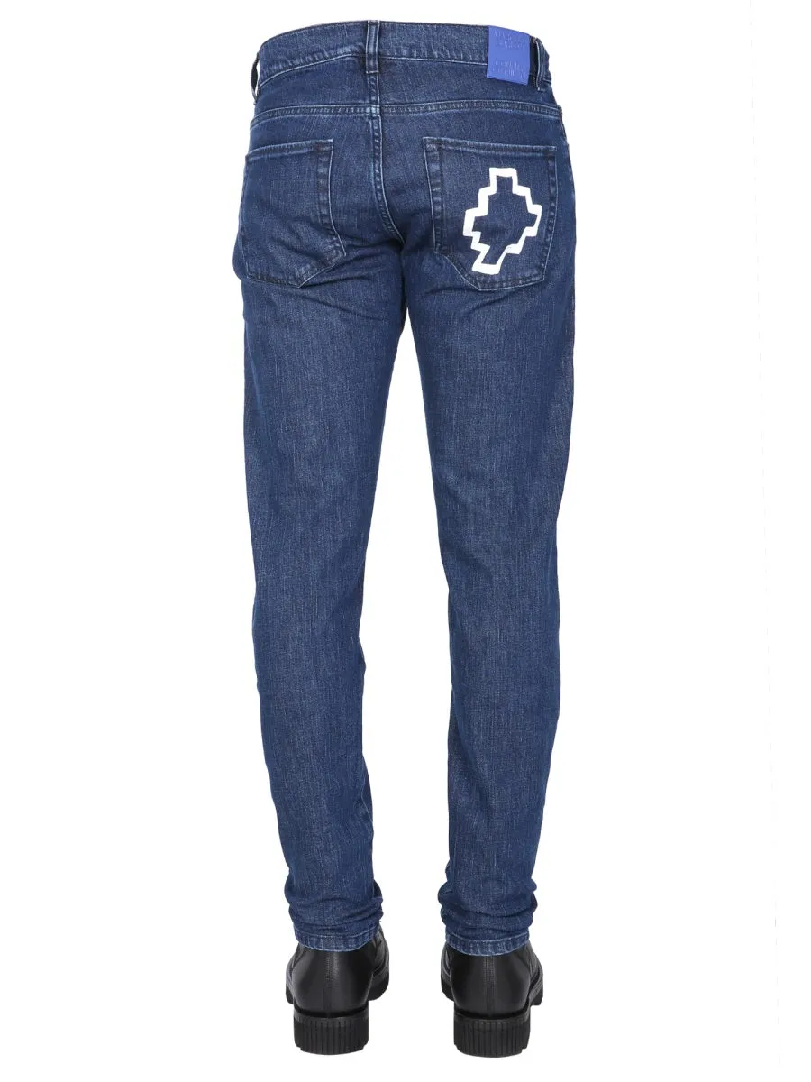 Marcelo Burlon County Of Milan Tempera Cross Jeans
