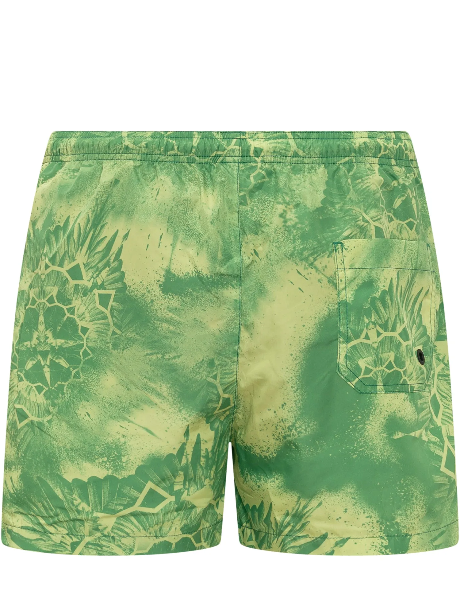 Marcelo Burlon County Of Milan Tie-Dyed Drawstring Swim Shorts