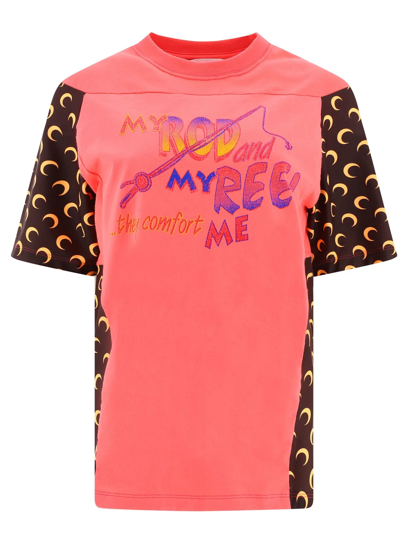 Marine Serre Graphic Printed Crewneck T-Shirt