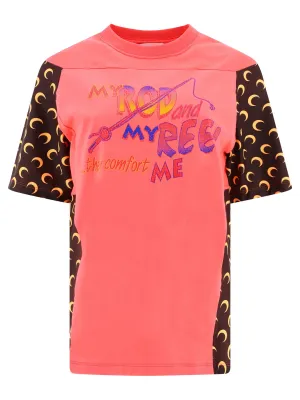 Marine Serre Graphic Printed Crewneck T-Shirt