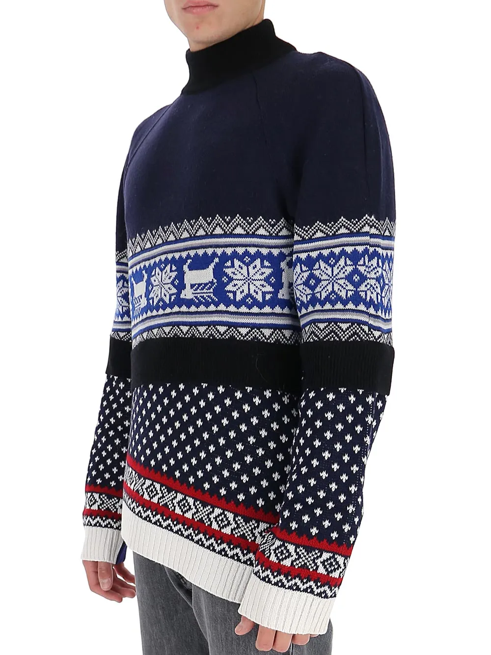 Marine Serre Regenerated Knitted Jumper