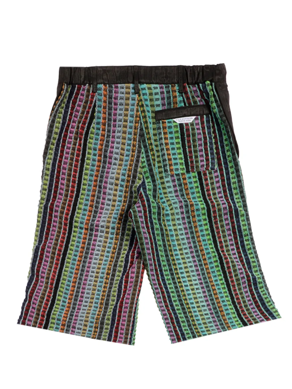 Marine Serre Terry Panelled Side Snap Shorts
