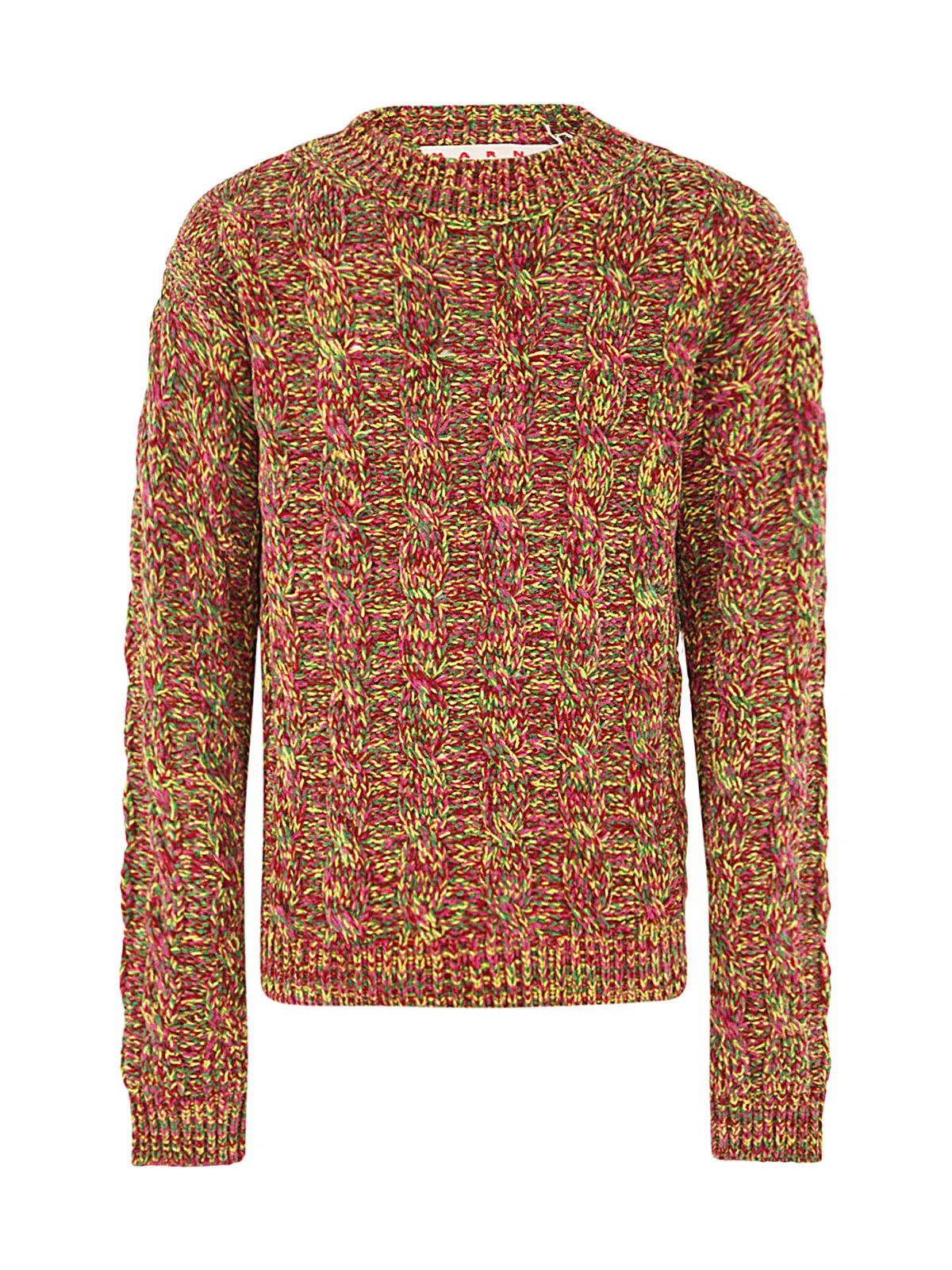 Marni Cable-Knit Long Sleeved Crewneck Sweater