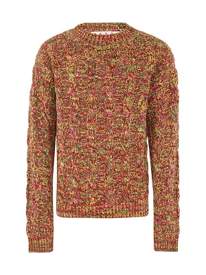 Marni Cable-Knit Long Sleeved Crewneck Sweater